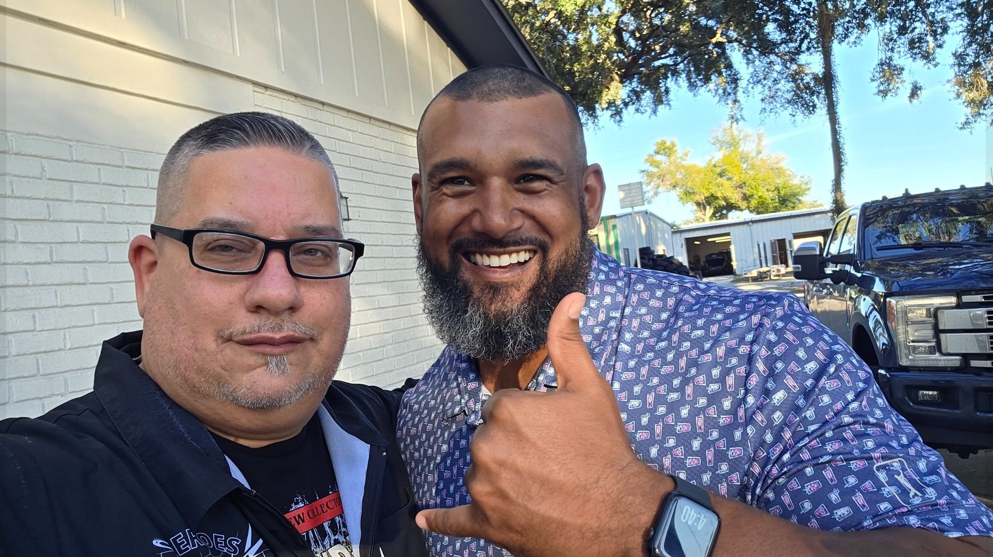 Eric with NFL player client