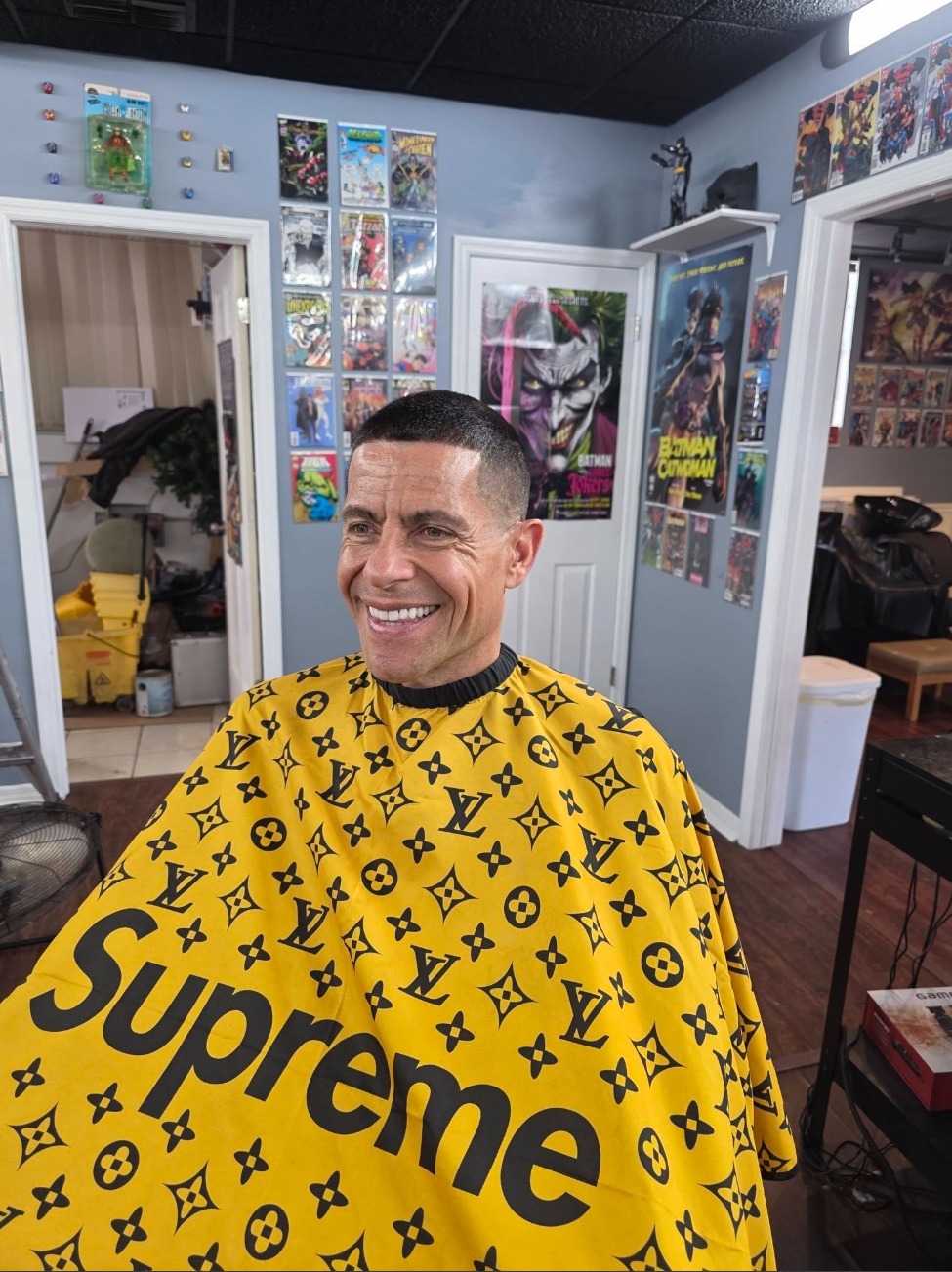 Happy customer fresh skin fade