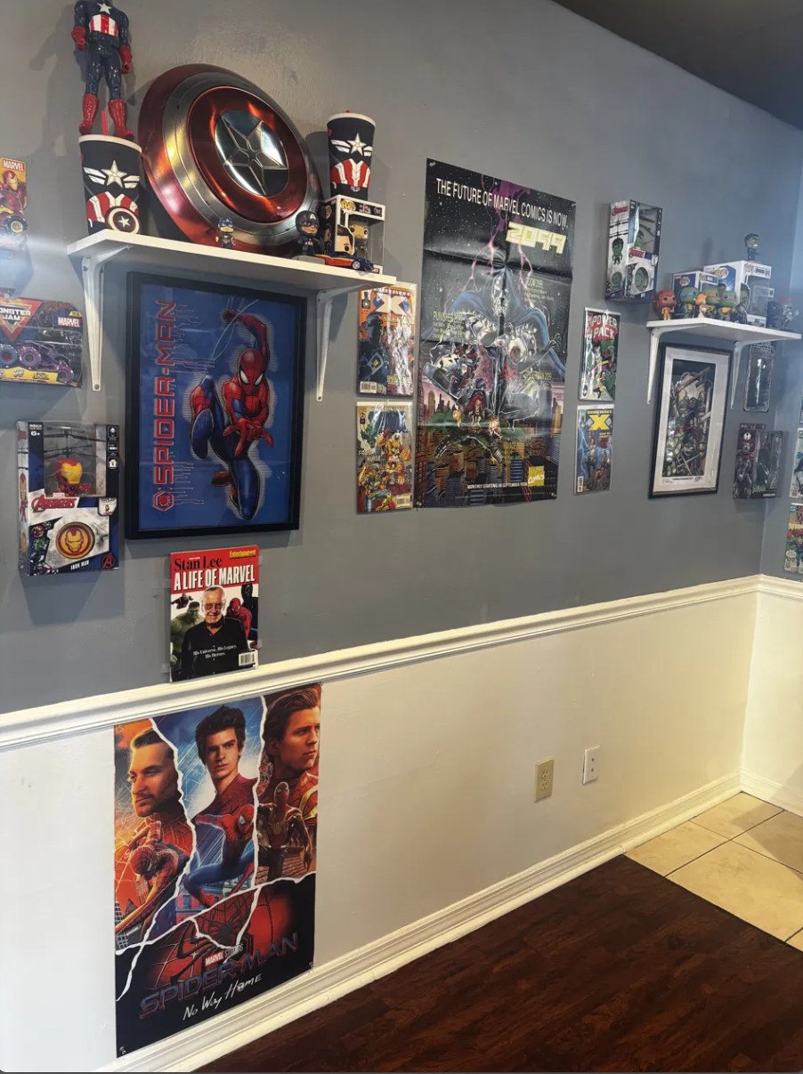 Heroes Only comic book shelves